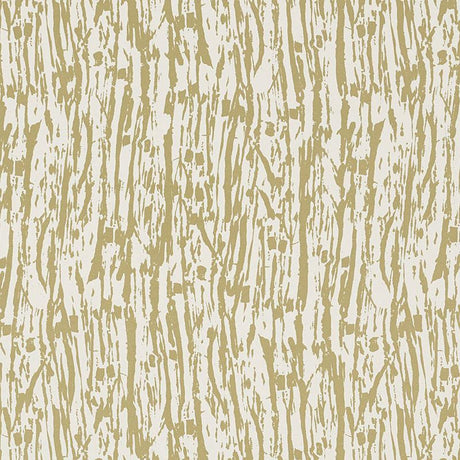Schumacher Tree Texture Pale Gold Wallpaper