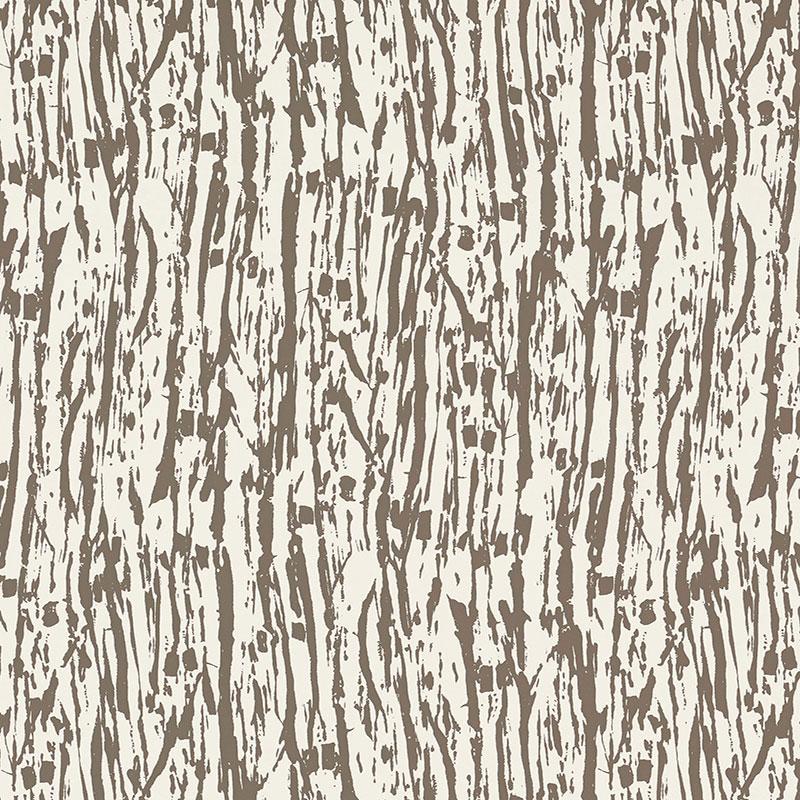 Schumacher Tree Texture Mocha Wallpaper