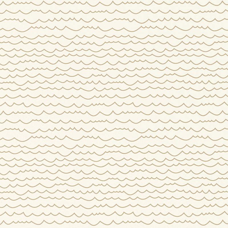 Schumacher Waves Sand Wallpaper