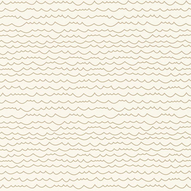 Schumacher Waves Sand Wallpaper