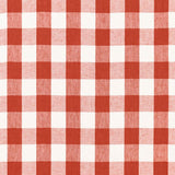 Schumacher Key West Check Persimmon Fabric