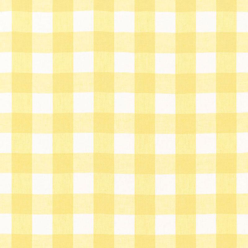 Schumacher Key West Check Sunflower Fabric
