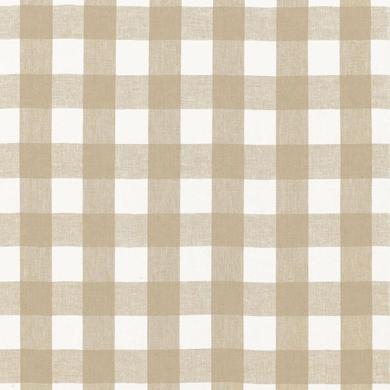 Schumacher Key West Check Sahara Fabric
