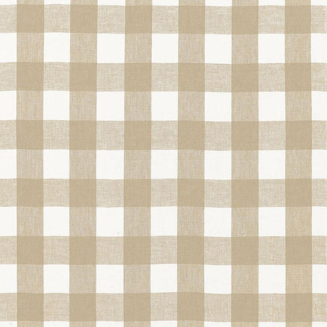 Schumacher Key West Check Sahara Fabric