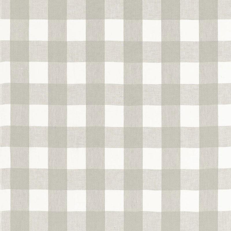 Schumacher Key West Check Zinc Fabric