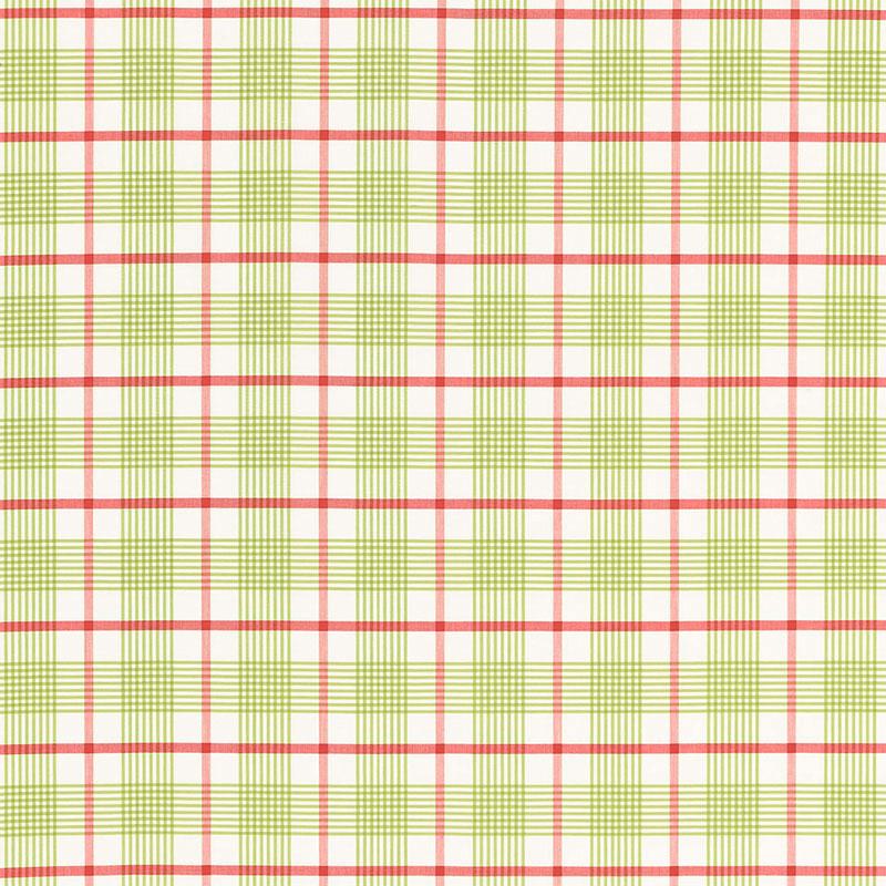 Schumacher St. Lucia Plaid Lime Fabric