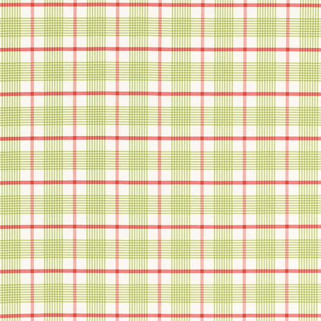 Schumacher St. Lucia Plaid Lime Fabric