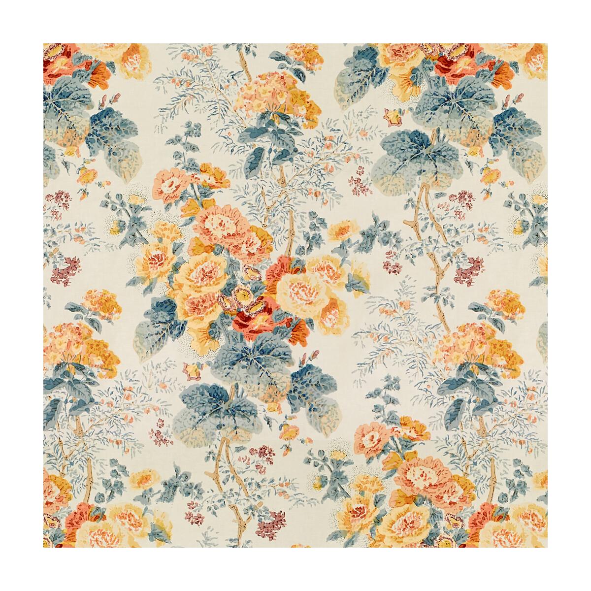 Lee Jofa Hollyhock Hdb Apricot/Lake Fabric