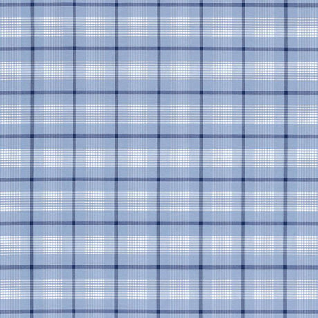 Schumacher St. Lucia Plaid Cornflower Fabric