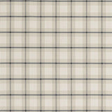 Schumacher St. Lucia Plaid Stone Fabric