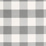 Schumacher Antigua Plaid Jet Fabric