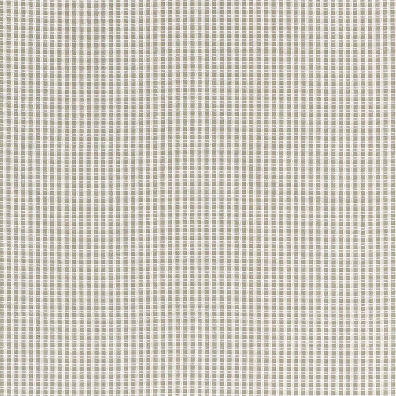 Schumacher Aruba Check Stone Fabric