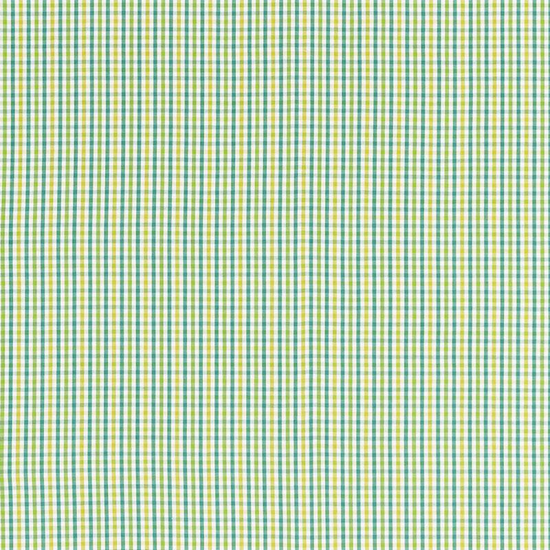 Schumacher Bahama Check Lagoon Fabric