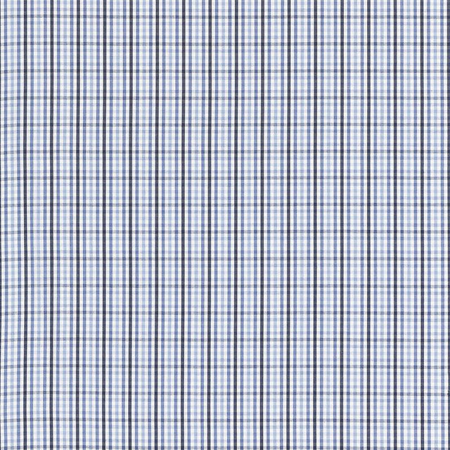 Schumacher Bahama Check Cornflower Fabric