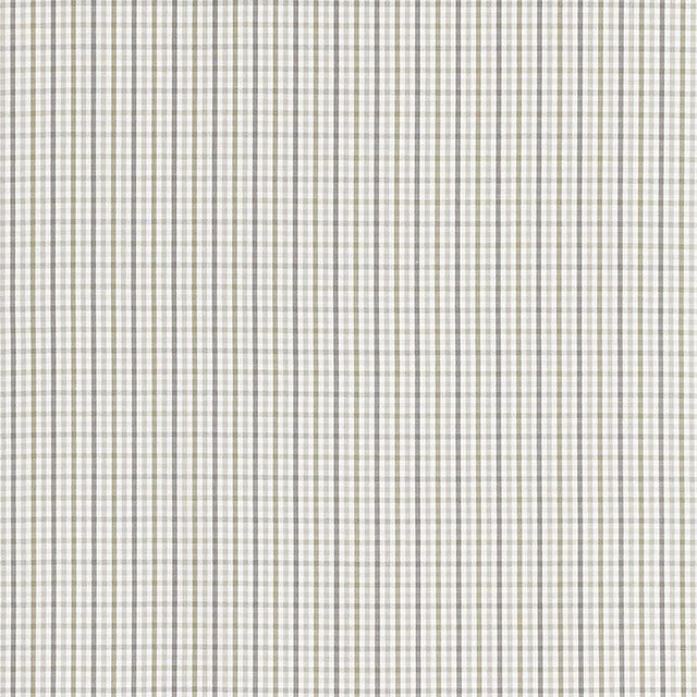 Schumacher Bahama Check Stone Fabric