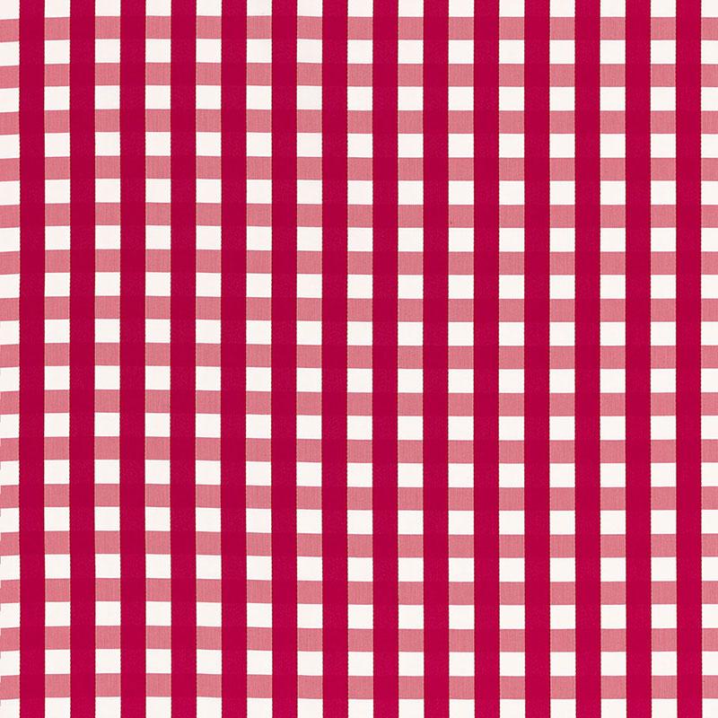 Schumacher Bermuda Check Azalea Fabric