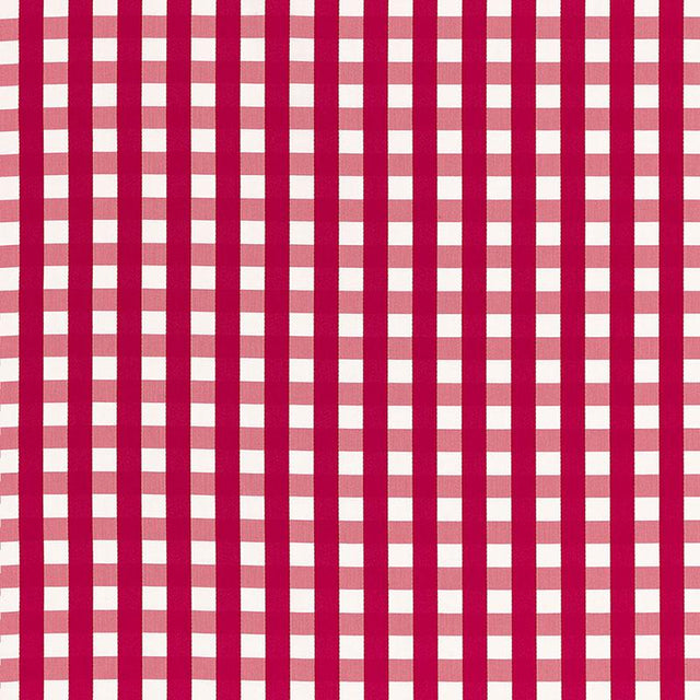 Schumacher Bermuda Check Azalea Fabric