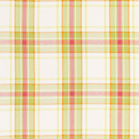 Schumacher St. Martin Plaid Lime Fabric
