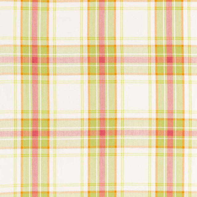 Schumacher St. Martin Plaid Lime Fabric