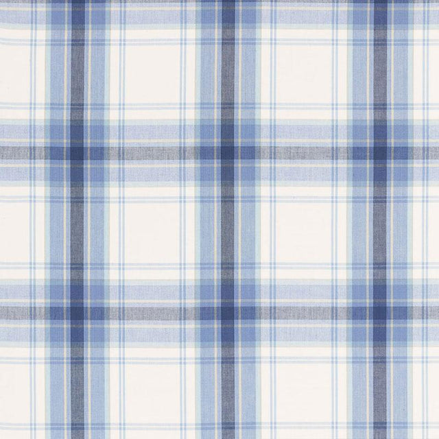 Schumacher St. Martin Plaid Cornflower Fabric