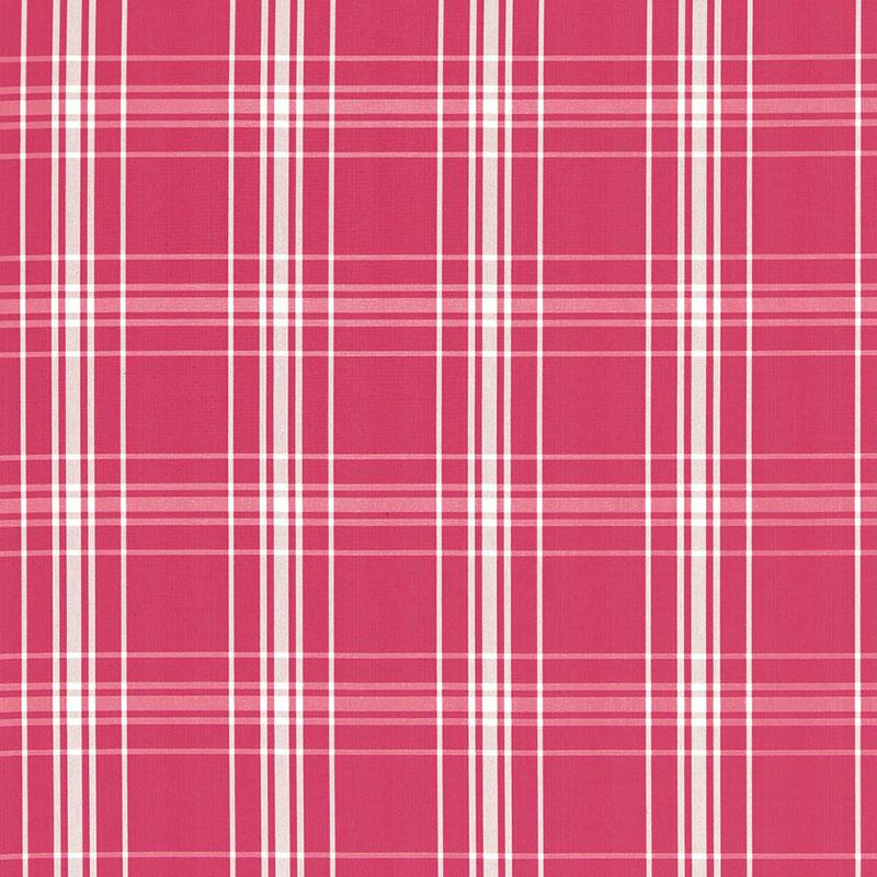 Schumacher Belize Plaid Azalea Fabric