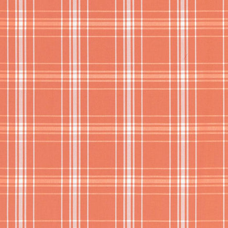 Schumacher Belize Plaid Orange Fabric