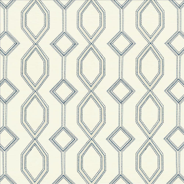 Kasmir Station Navy Fabric