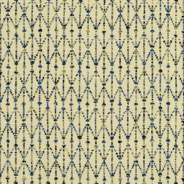 Kasmir Stitch Lapis Fabric