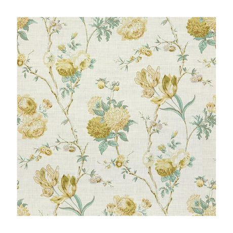Lee Jofa Allegra Linen Green/Aqu Fabric