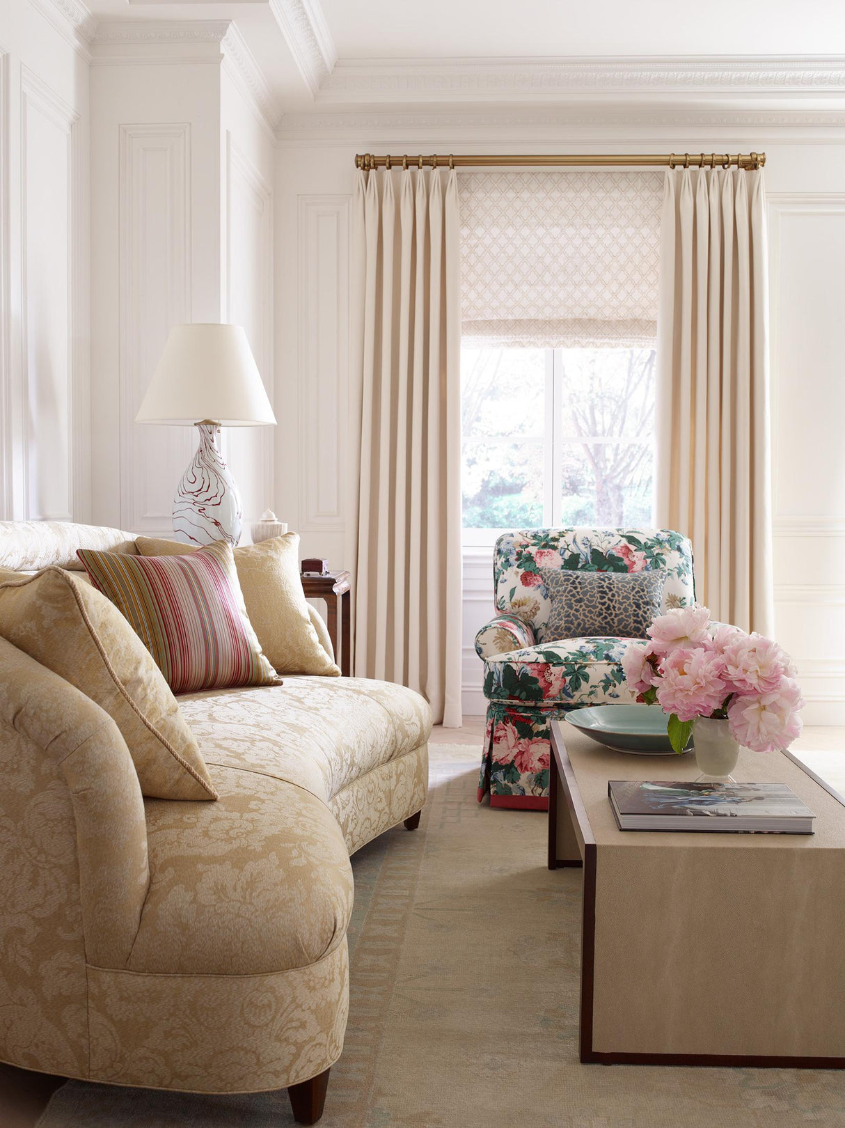 Lee Jofa MAISIE PINK/GREEN Fabric