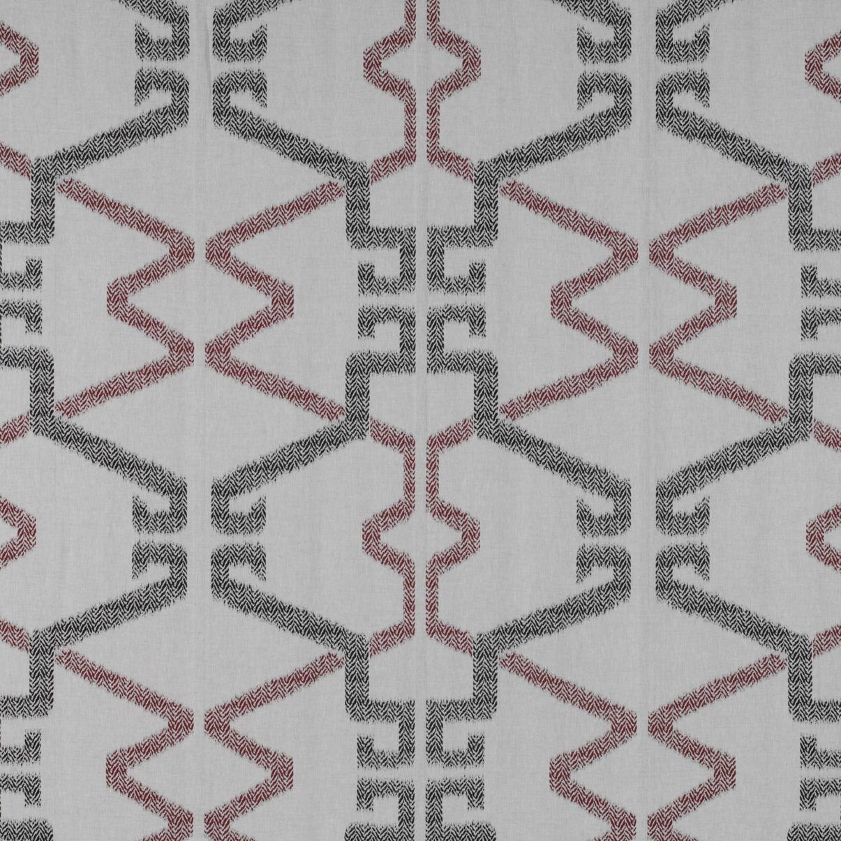Gaston Y Daniela CAPRERA ONYX/ROJO Drapery Fabric