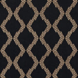 Schumacher Topi Appliqu Black Fabric