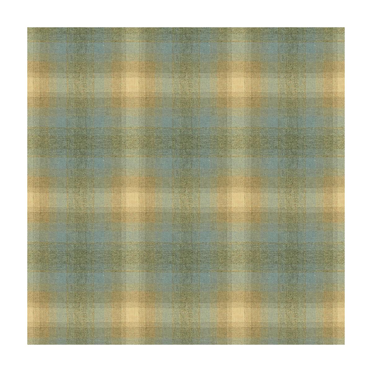 Kravet Toboggan Plaid Silver Blue Fabric