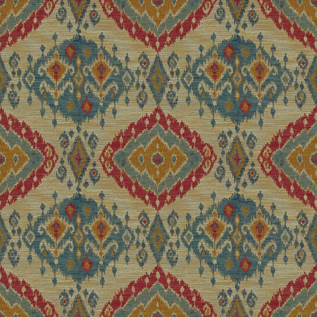 Lee Jofa BOSHAM LAKE/RED Upholstery Fabric