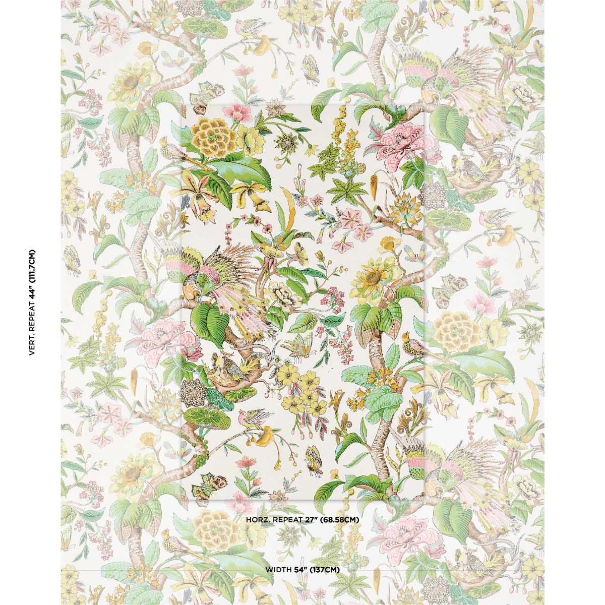 Schumacher Cranley Garden Pink Fabric