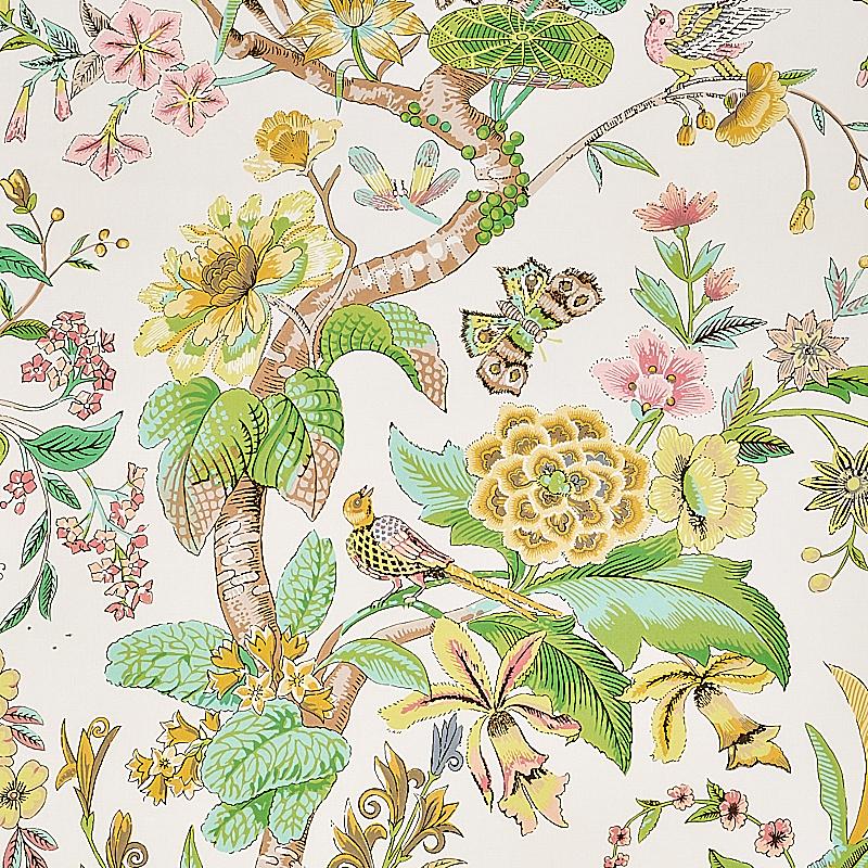 Schumacher Cranley Garden Pink Fabric