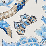 Schumacher Cranley Garden Blue Fabric