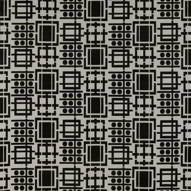 Gaston Y Daniela PRATO BLANCO/ONYX Upholstery Fabric