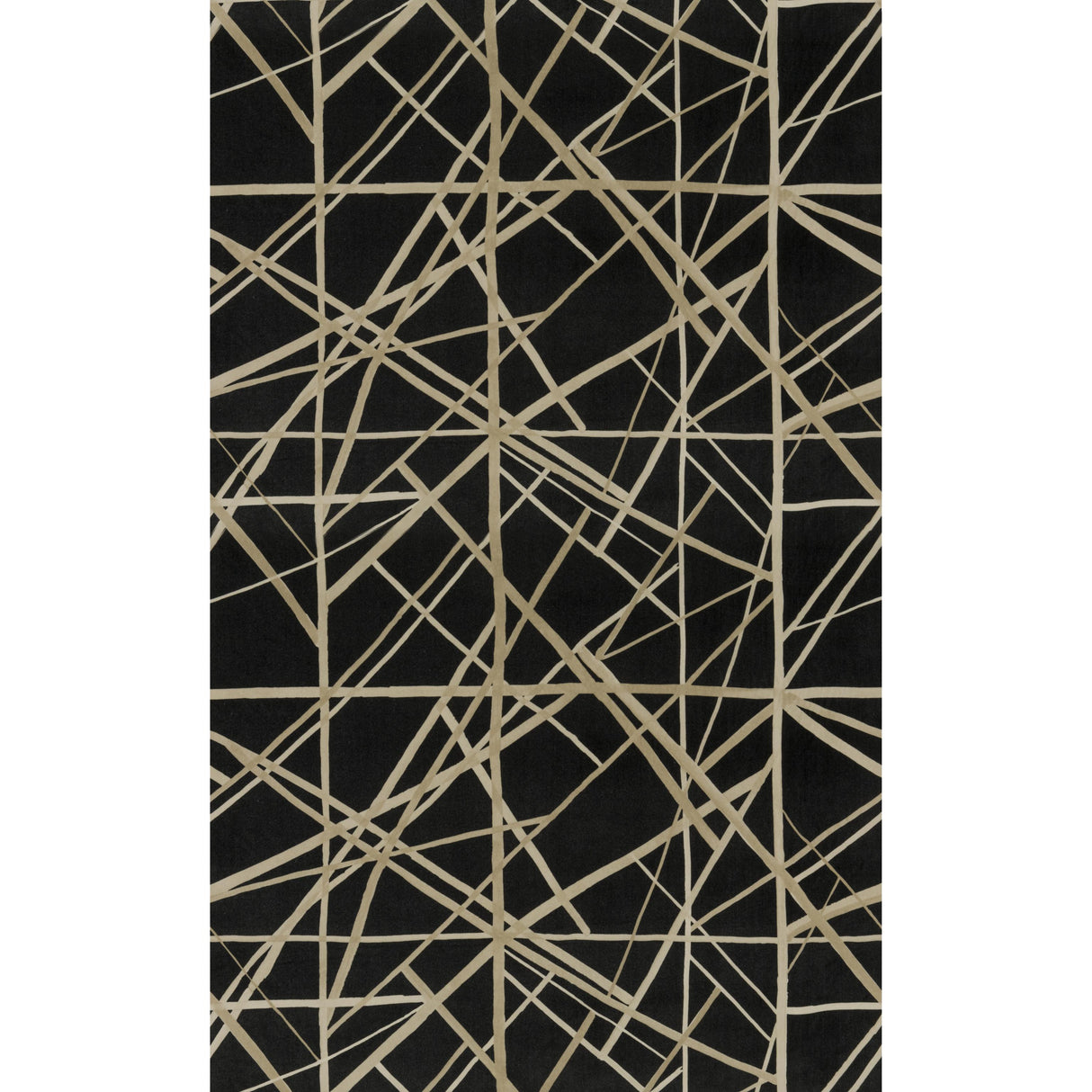 Lee Jofa CHANNELS VELVET ONYX/ALMOND Fabric