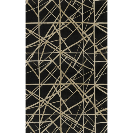 Lee Jofa CHANNELS VELVET ONYX/ALMOND Fabric