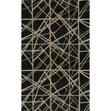 Lee Jofa CHANNELS VELVET ONYX/ALMOND Fabric