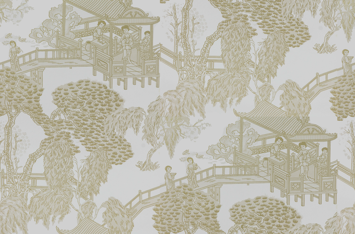Gaston Y Daniela Zhou Jun Blanco/Beige Wallpaper