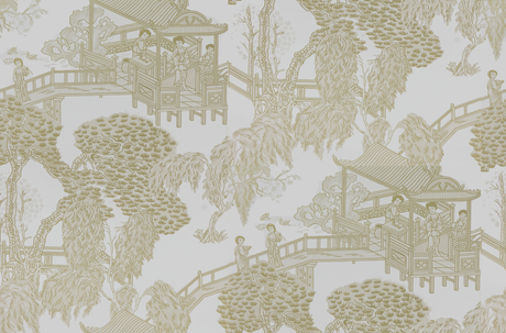 Gaston Y Daniela Zhou Jun Blanco/Beige Wallpaper