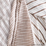 Schumacher Filippo Linen Sheer Cocoa Fabric
