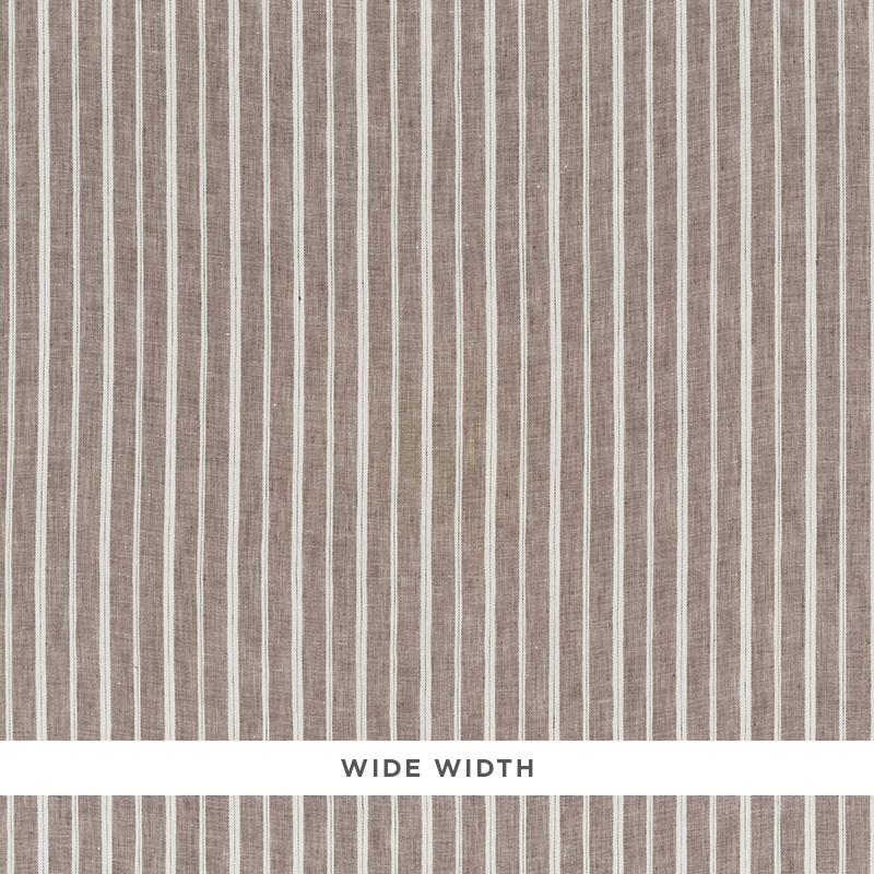 Schumacher Filippo Linen Sheer Cocoa Fabric