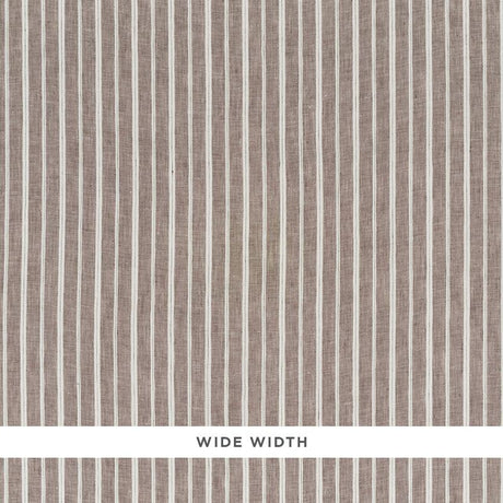 Schumacher Filippo Linen Sheer Cocoa Fabric