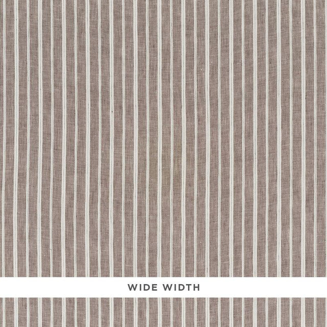 Schumacher Filippo Linen Sheer Cocoa Fabric