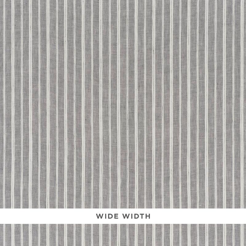 Schumacher Filippo Linen Sheer Grey Fabric