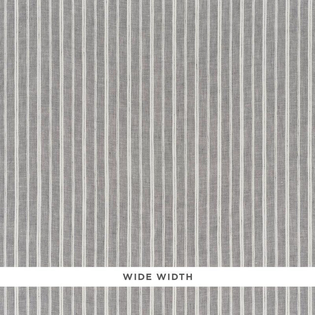 Schumacher Filippo Linen Sheer Grey Fabric
