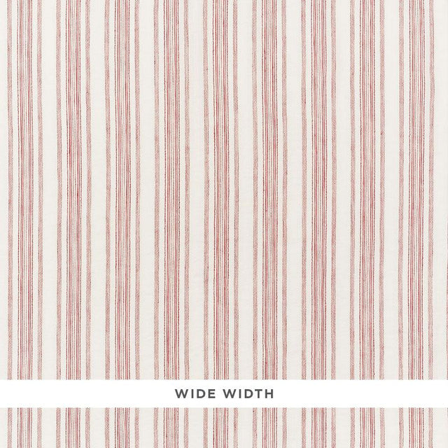 Schumacher Montallegro Linen Sheer Red Fabric